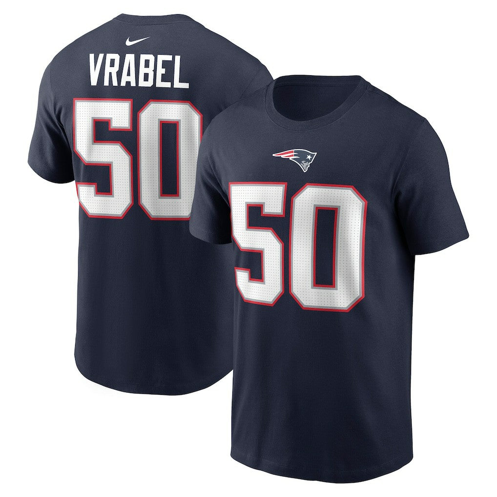 NFL New England Patriots Mike Vrabel  Retired Player Name & Number T-Shirt