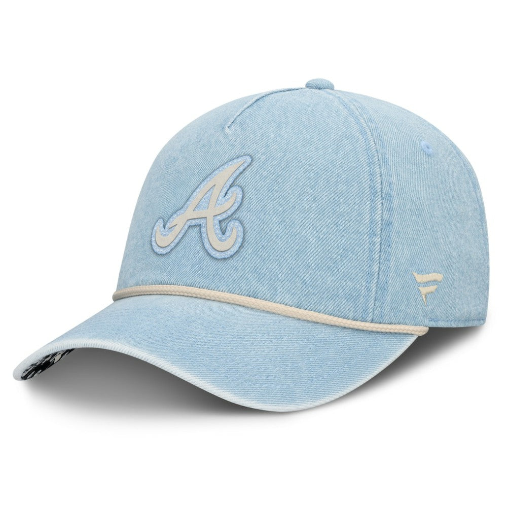 Atlanta Braves Women's Roped Adjustable Hat - Denim
