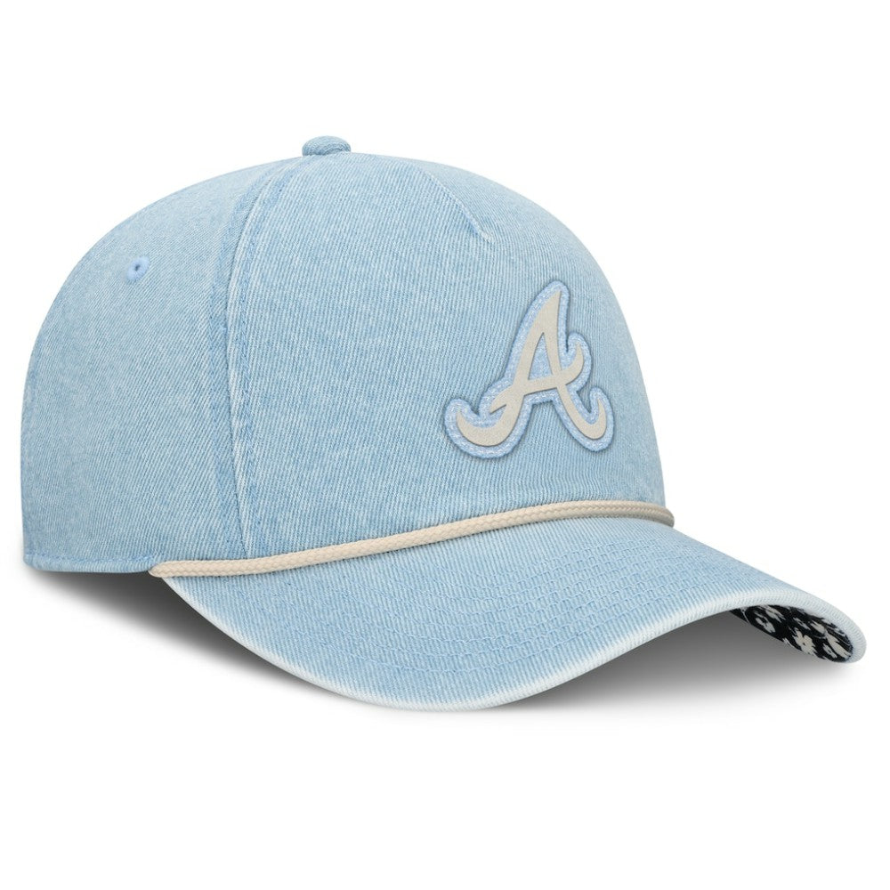 Atlanta Braves Women's Roped Adjustable Hat - Denim