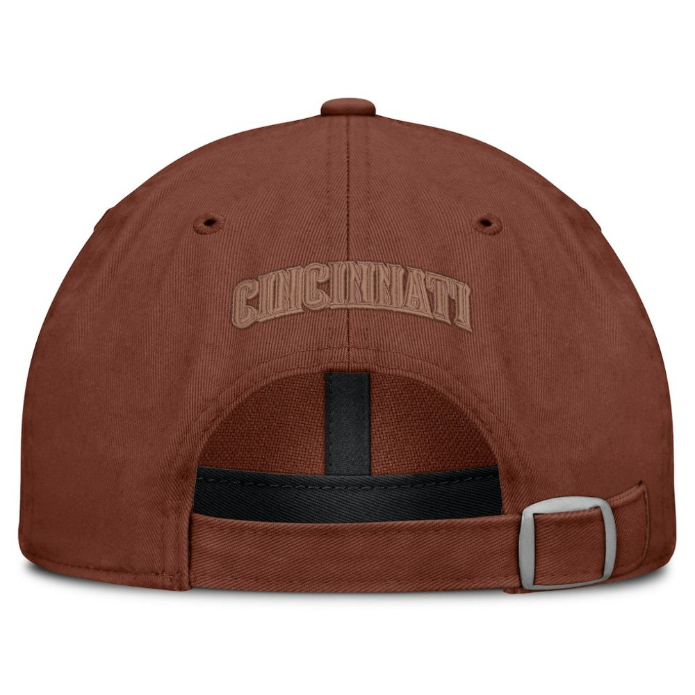 Cincinnati Reds Tinge Adjustable Hat - Brown