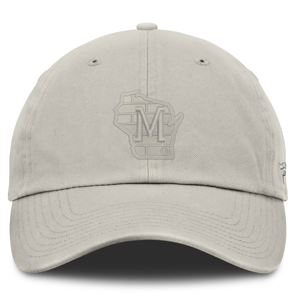 Milwaukee Brewers Tinge Adjustable Hat - Stone