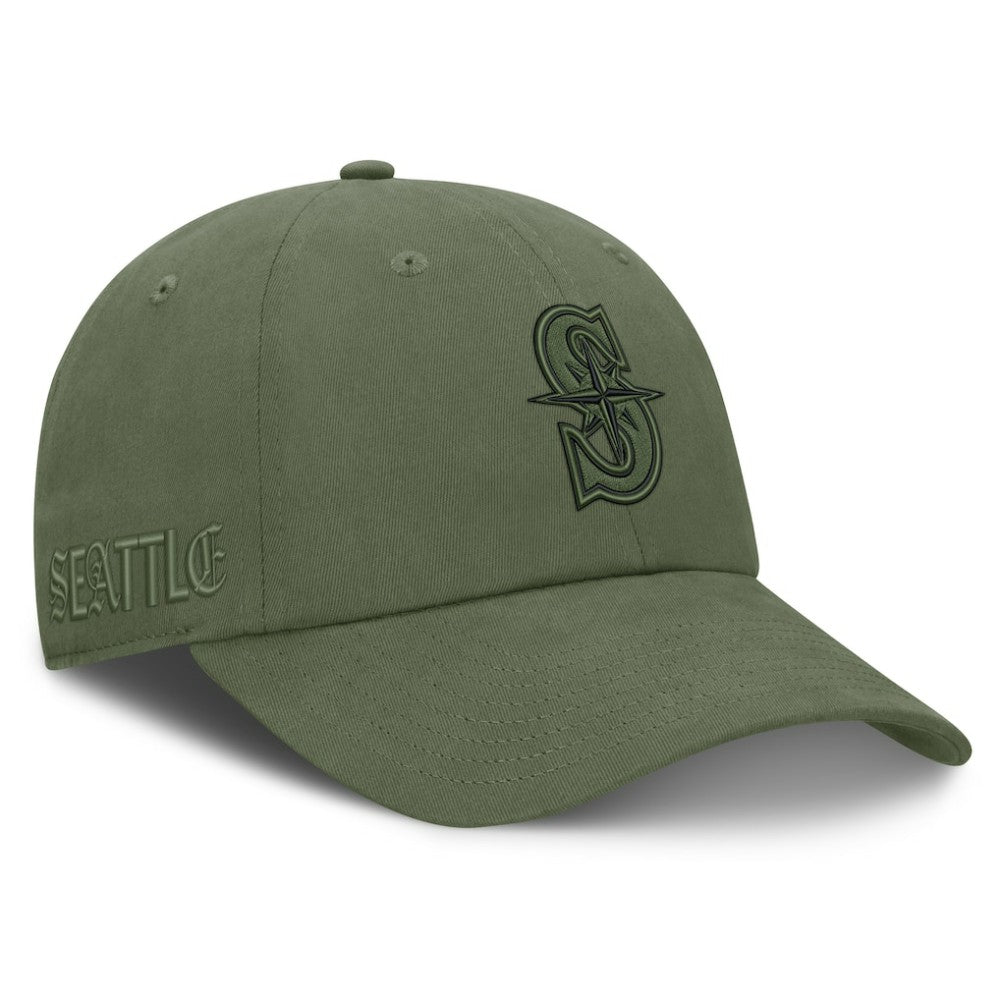 Seattle Mariners Pine Rider Adjustable Hat - Olive