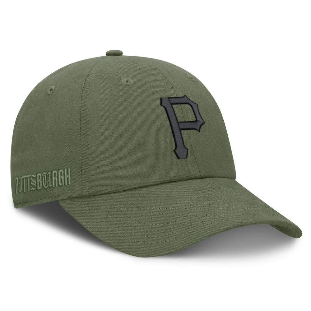 Pittsburgh Pirates Pine Rider Adjustable Hat - Olive