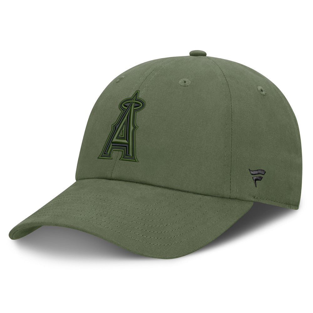 Los Angeles Angels Pine Rider Adjustable Hat - Olive