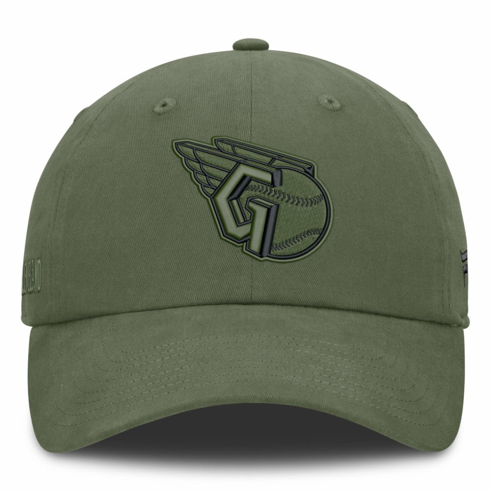 Cleveland Guardians Pine Rider Adjustable Hat - Olive