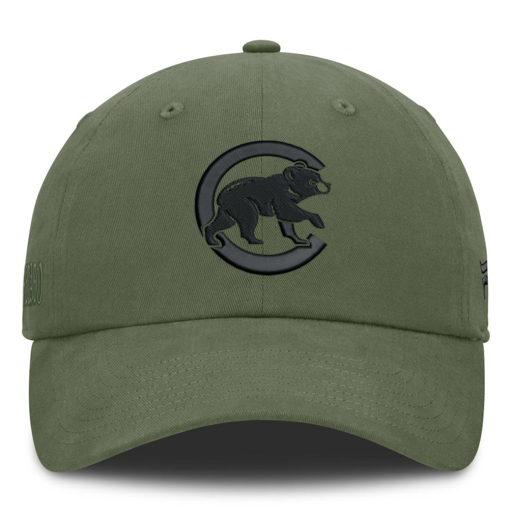 Chicago Cubs Pine Rider Adjustable Hat - Olive