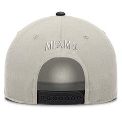 Miami Marlins Wonder A-Frame Adjustable Hat - Stone/Graphite