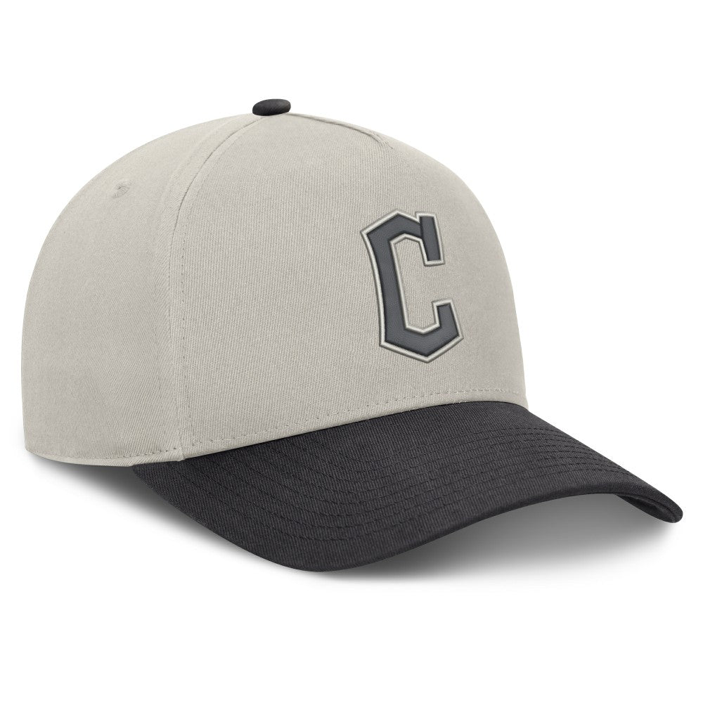 Cleveland Guardians Wonder A-Frame Adjustable Hat - Stone/Graphite