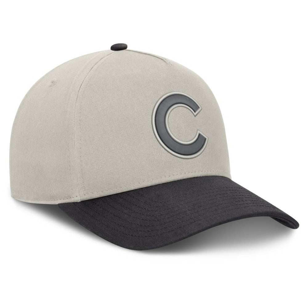 Chicago Cubs Wonder A-Frame Adjustable Hat - Stone/Graphite