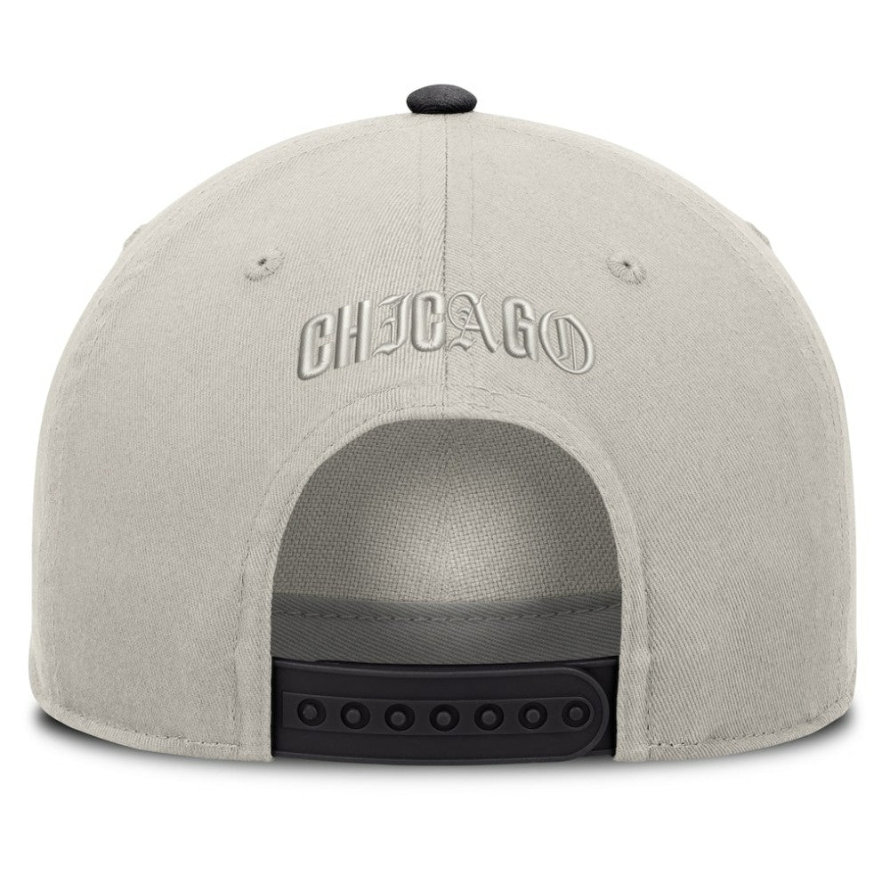 Chicago Cubs Wonder A-Frame Adjustable Hat - Stone/Graphite
