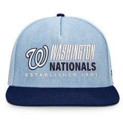 Washington Nationals Twinbill Snapback Hat - Denim