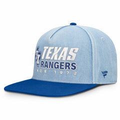 Texas Rangers Twinbill Snapback Hat - Denim