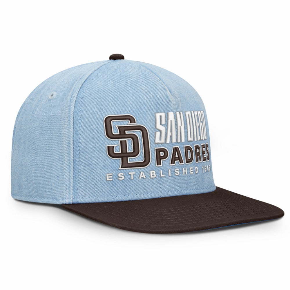San Diego Padres Twinbill Snapback Hat - Denim