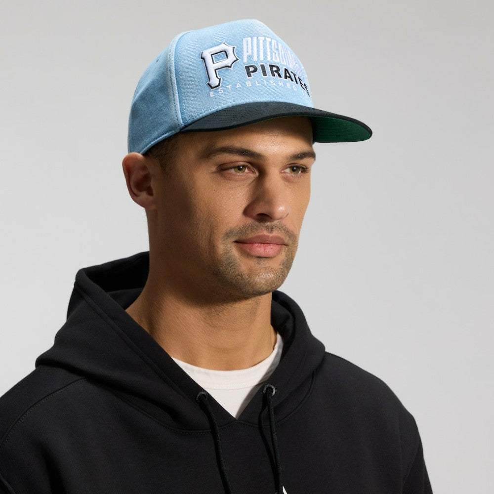 Pittsburgh Pirates Twinbill Snapback Hat - Denim