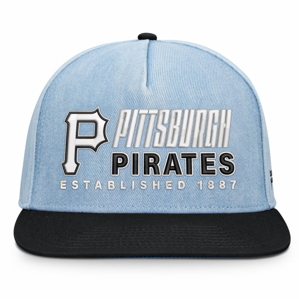 Pittsburgh Pirates Twinbill Snapback Hat - Denim