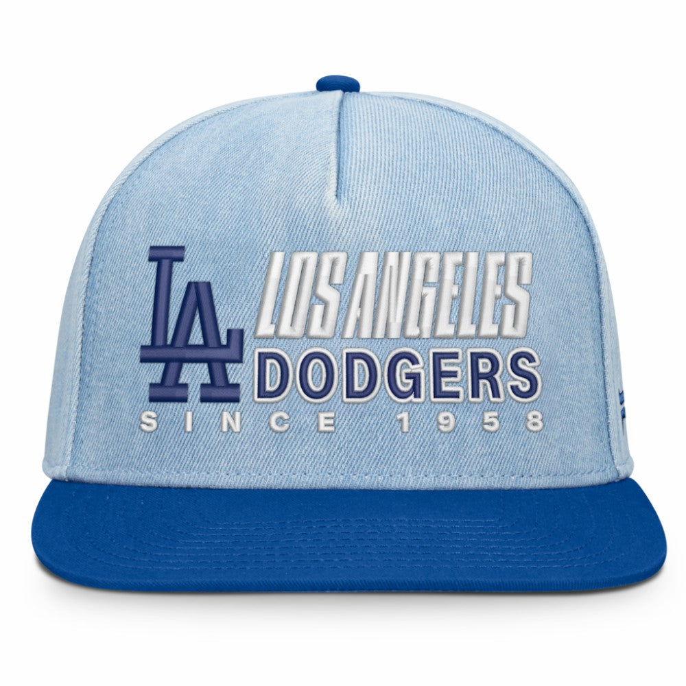 Los Angeles Dodgers Twinbill Snapback Hat - Denim