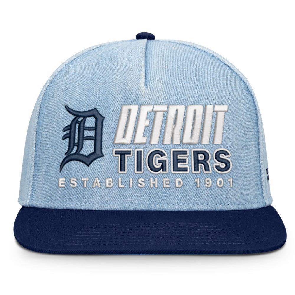 Detroit Tigers Twinbill Snapback Hat - Denim