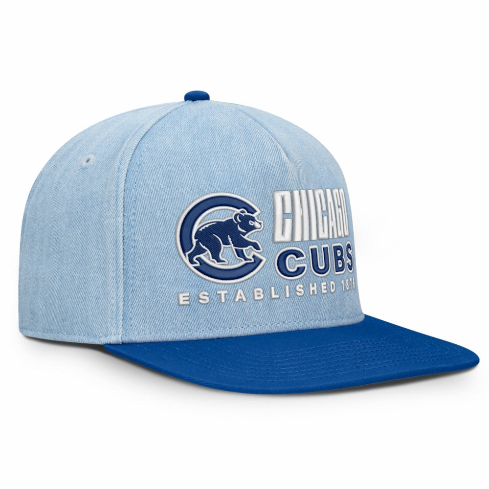 Chicago Cubs Twinbill Snapback Hat - Denim