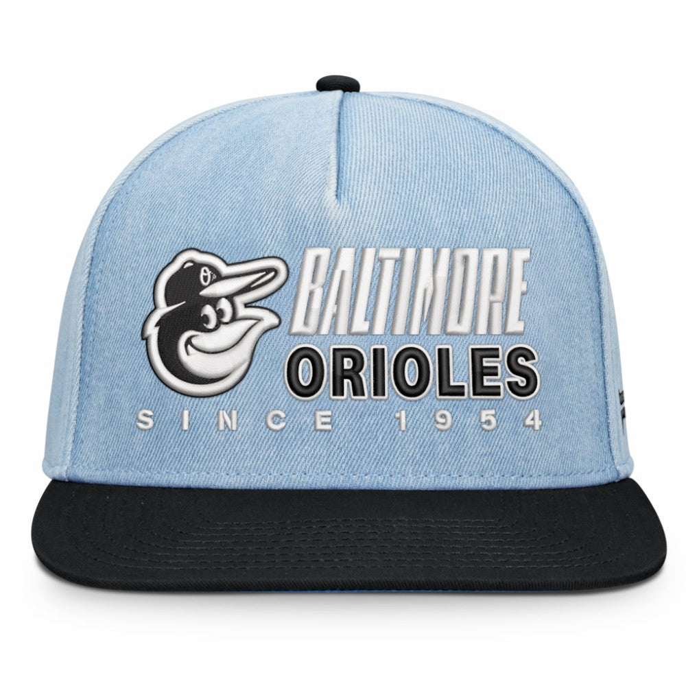 Baltimore Orioles Twinbill Snapback Hat - Denim