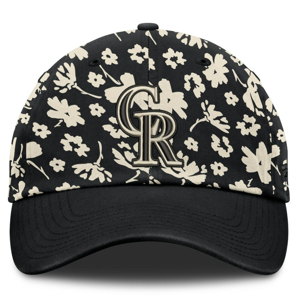 Colorado Rockies Women's Blossom Adjustable Hat - Black