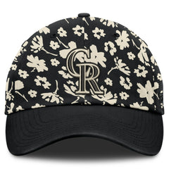 Colorado Rockies Women's Blossom Adjustable Hat - Black