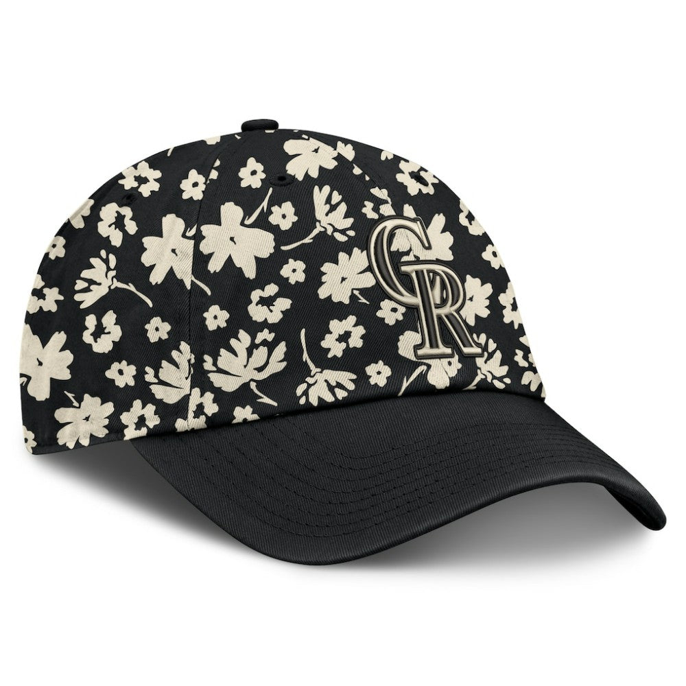Colorado Rockies Women's Blossom Adjustable Hat - Black