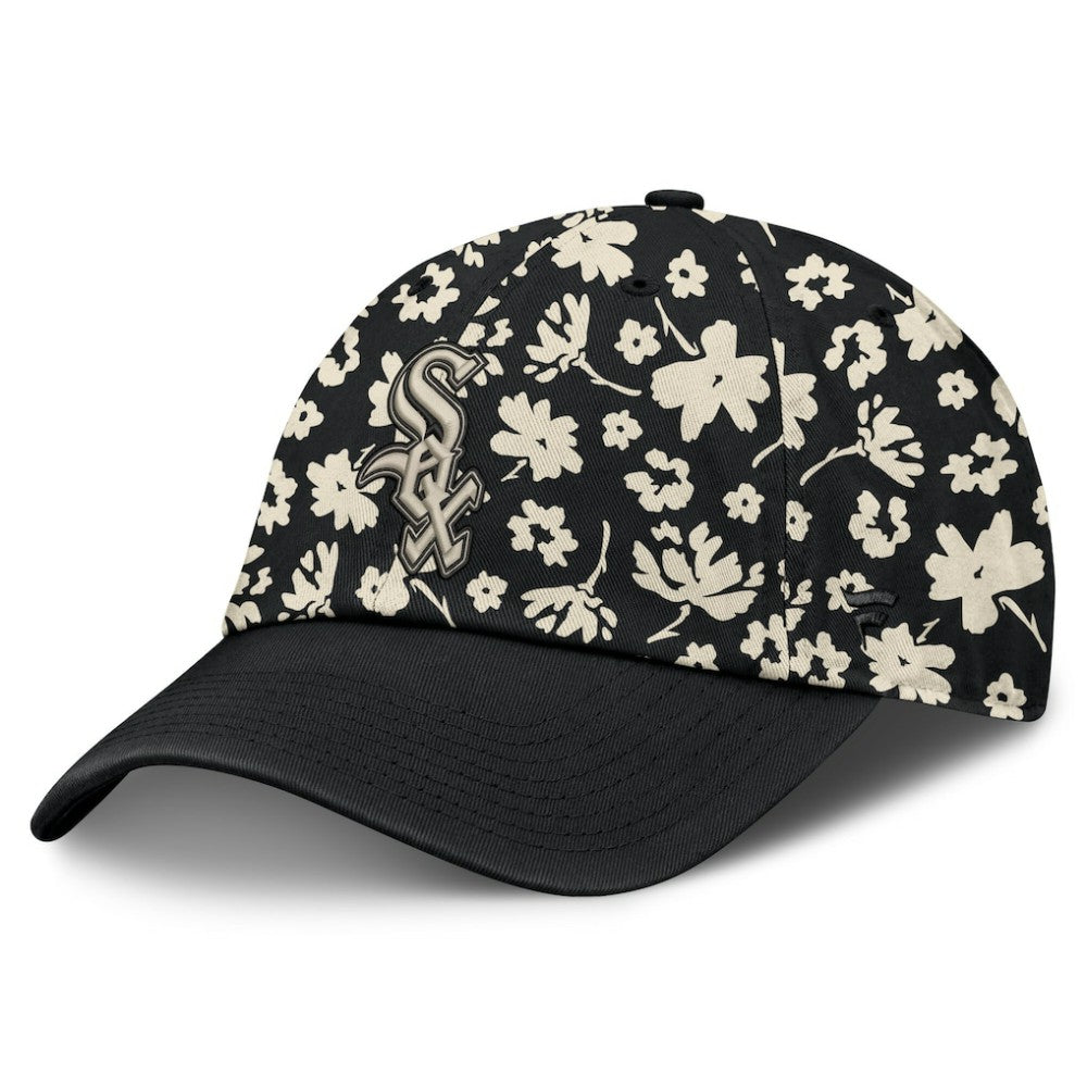 Chicago White Sox Women's Blossom Adjustable Hat - Black