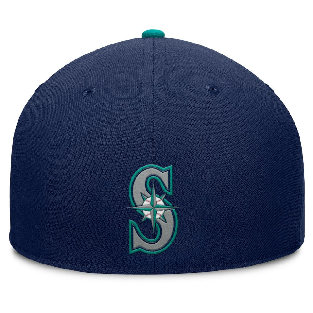Seattle Mariners Pick Off Fitted Hat - Navy