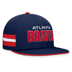 Atlanta Braves Pick Off Fitted Hat - Navy