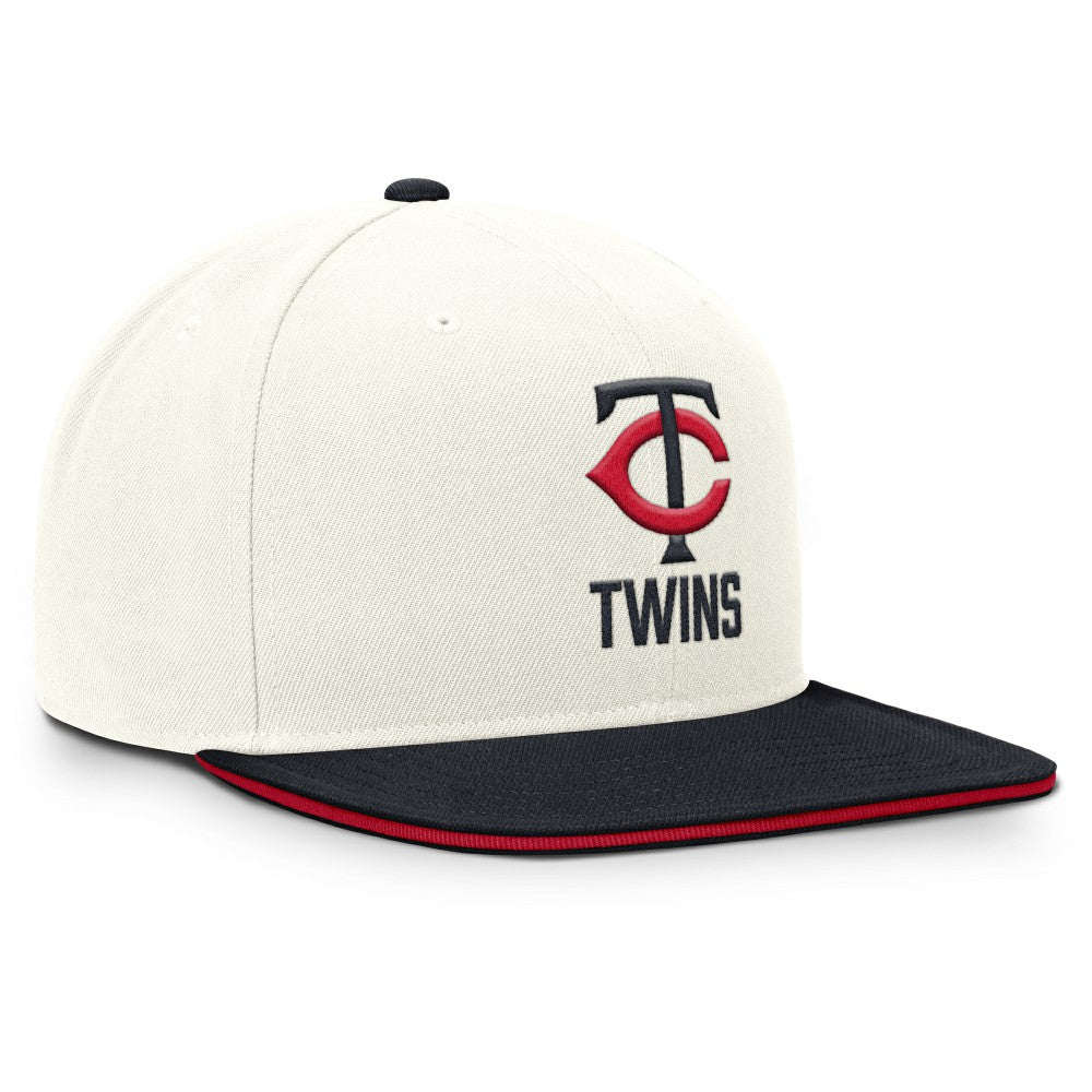 Minnesota Twins Cooperstown Pro Dri-FIT Snapback Hat - Cream/Navy | Nike