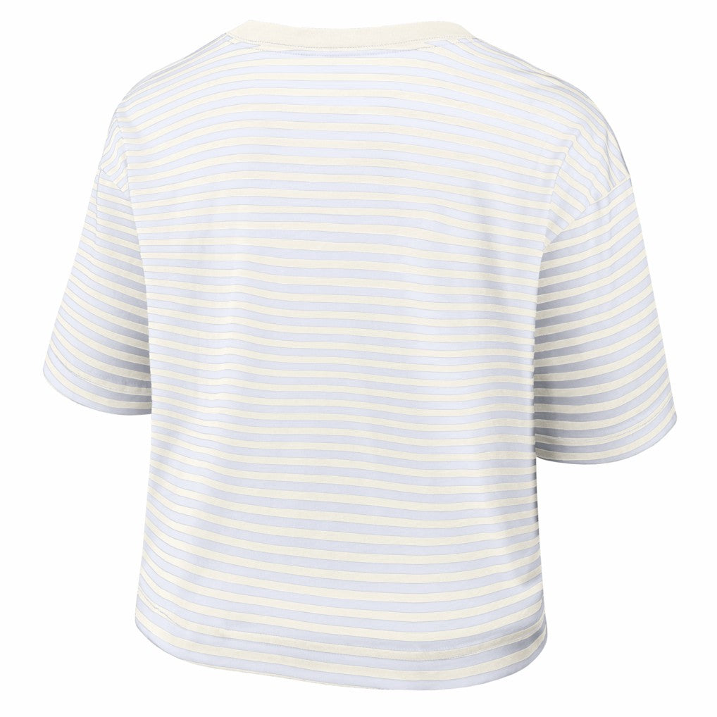 NFL Buffalo Bills Women's Striped Cropped T-Shirt