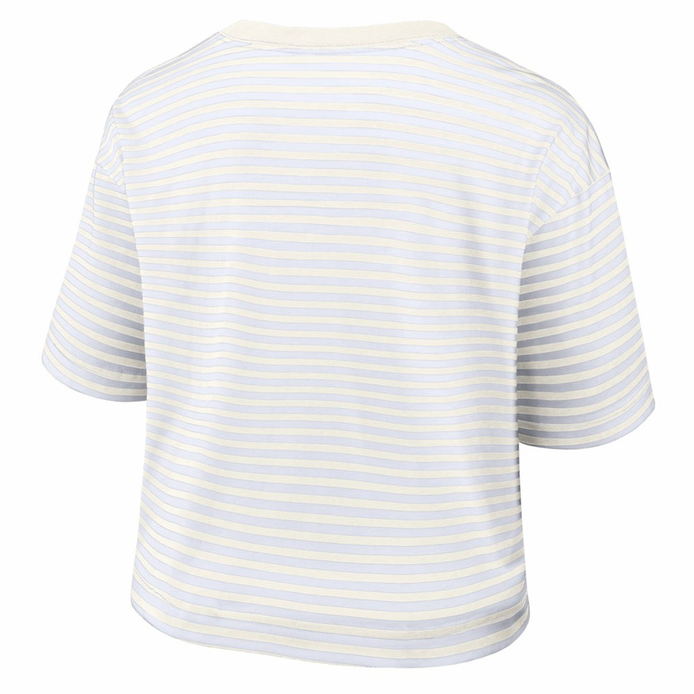 NFL Buffalo Bills Women's Striped Cropped T-Shirt