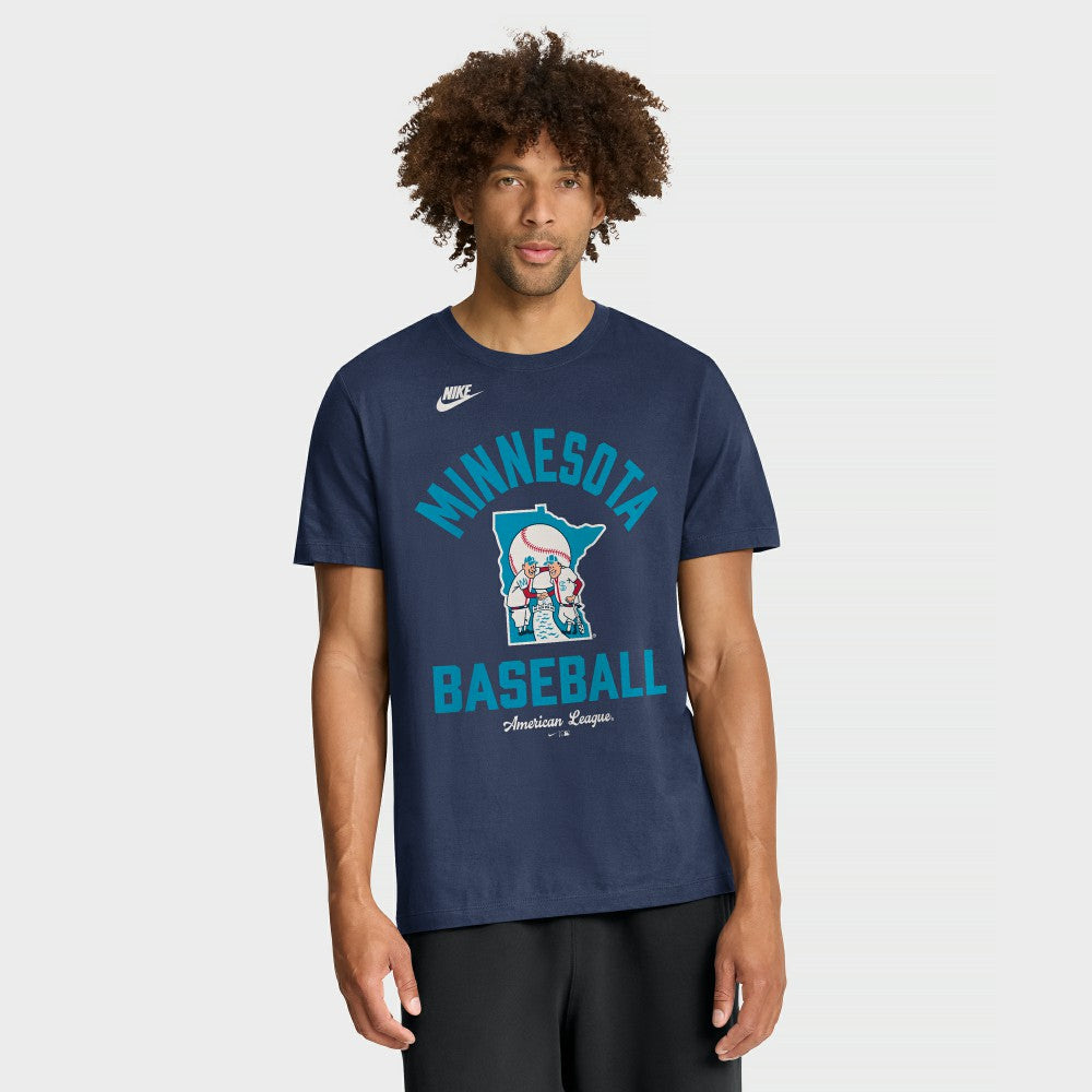 Minnesota Twins Cooperstown Collection T-Shirt - Navy | Nike