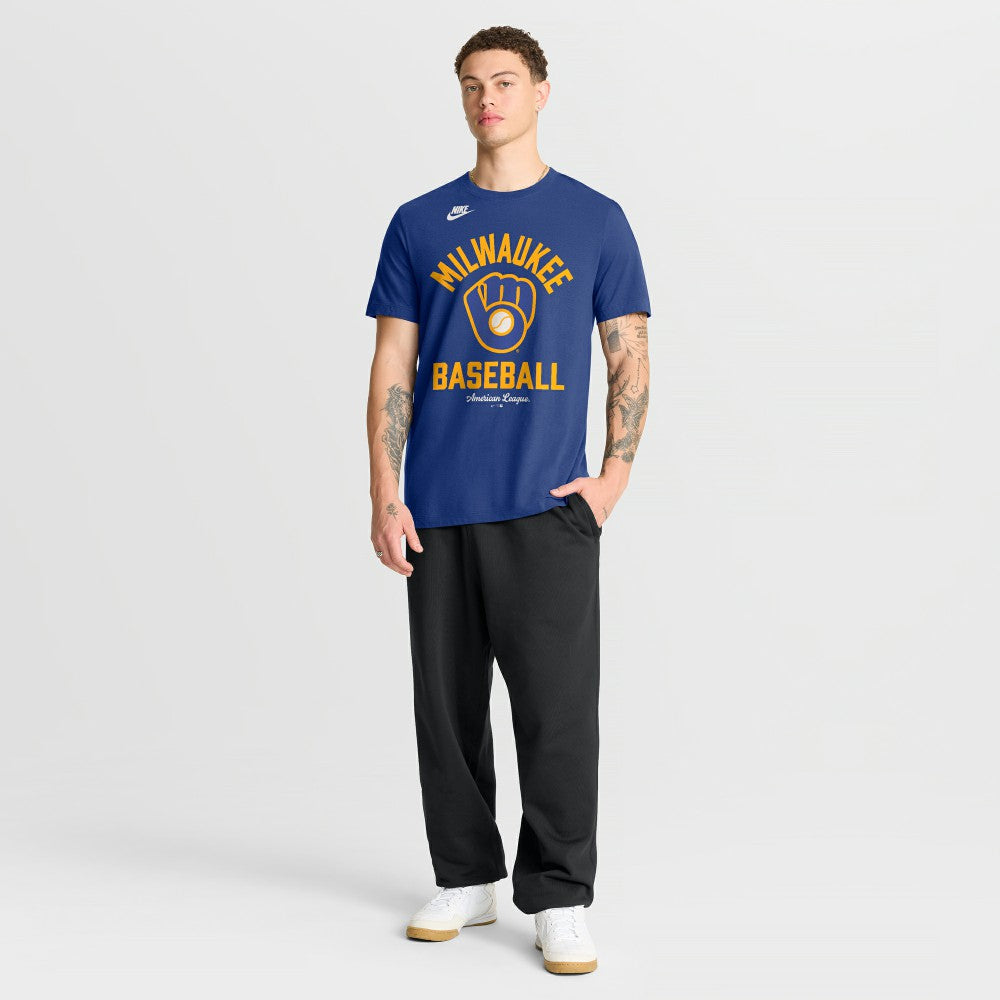 Milwaukee Brewers Cooperstown Collection T-Shirt - Royal | Nike