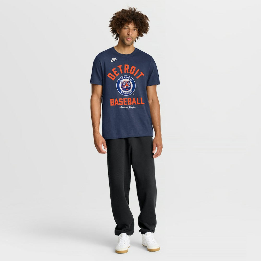 Detroit Tigers Cooperstown Collection T-Shirt - Navy | Nike