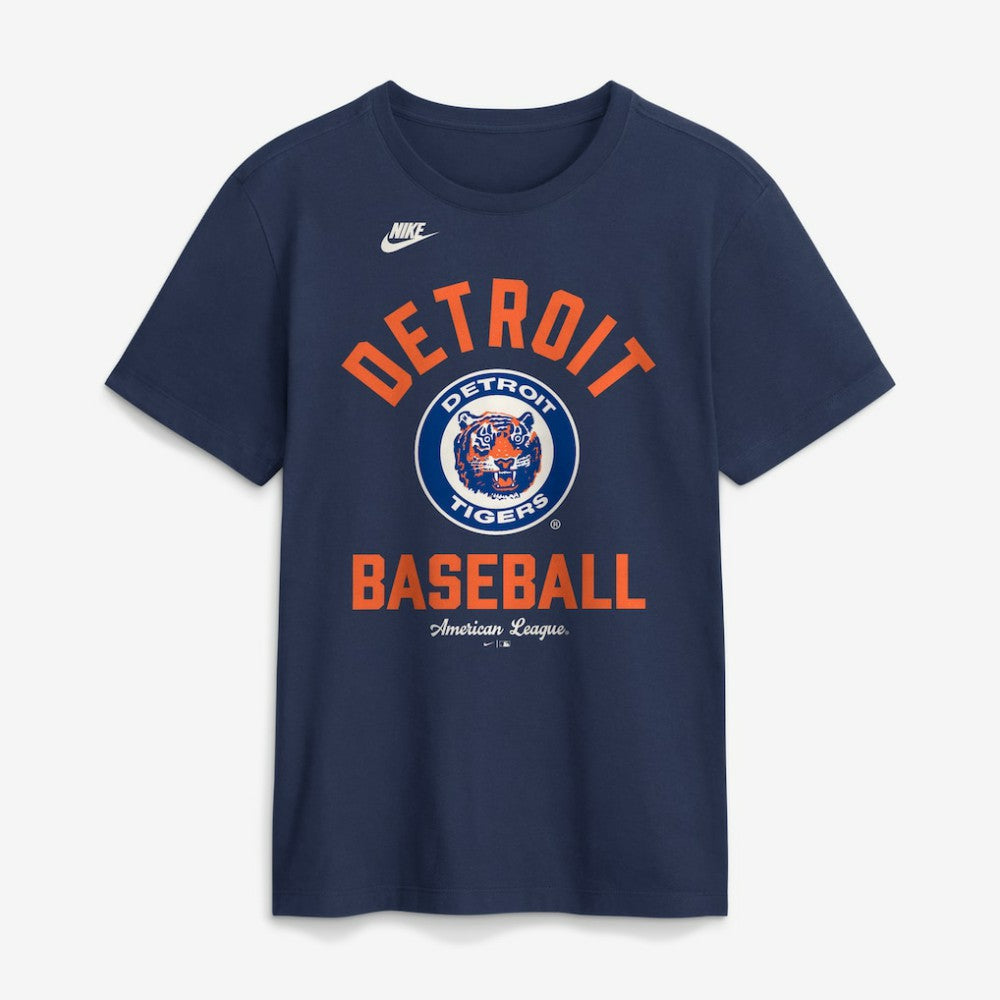 Detroit Tigers Cooperstown Collection T-Shirt - Navy | Nike