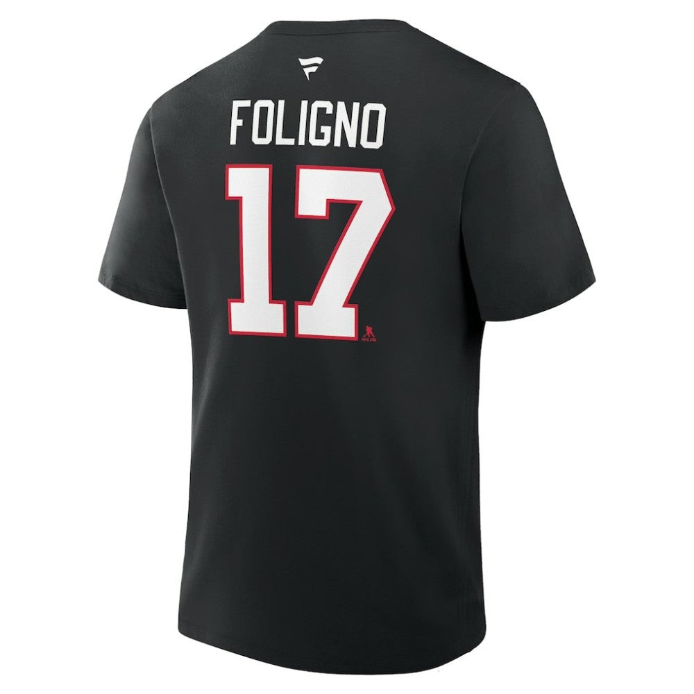 Nick Foligno Chicago Blackhawks Fanatics Authentic Stack Name & Number T-Shirt