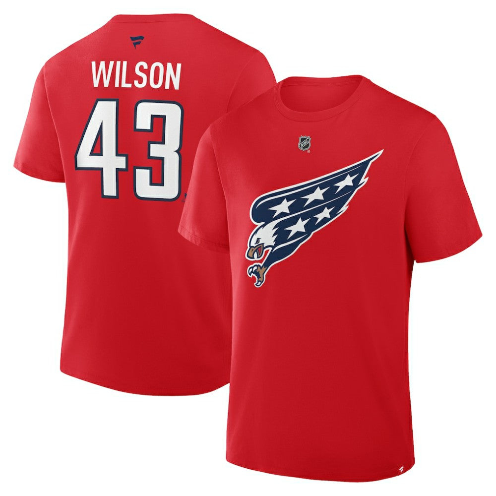 Tom Wilson Washington Capitals Fanatics Authentic Stack Name & Number T-Shirt