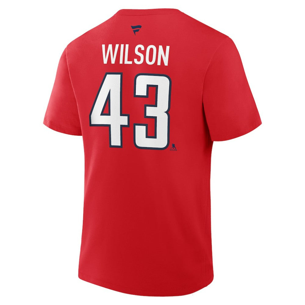 Tom Wilson Washington Capitals Fanatics Authentic Stack Name & Number T-Shirt