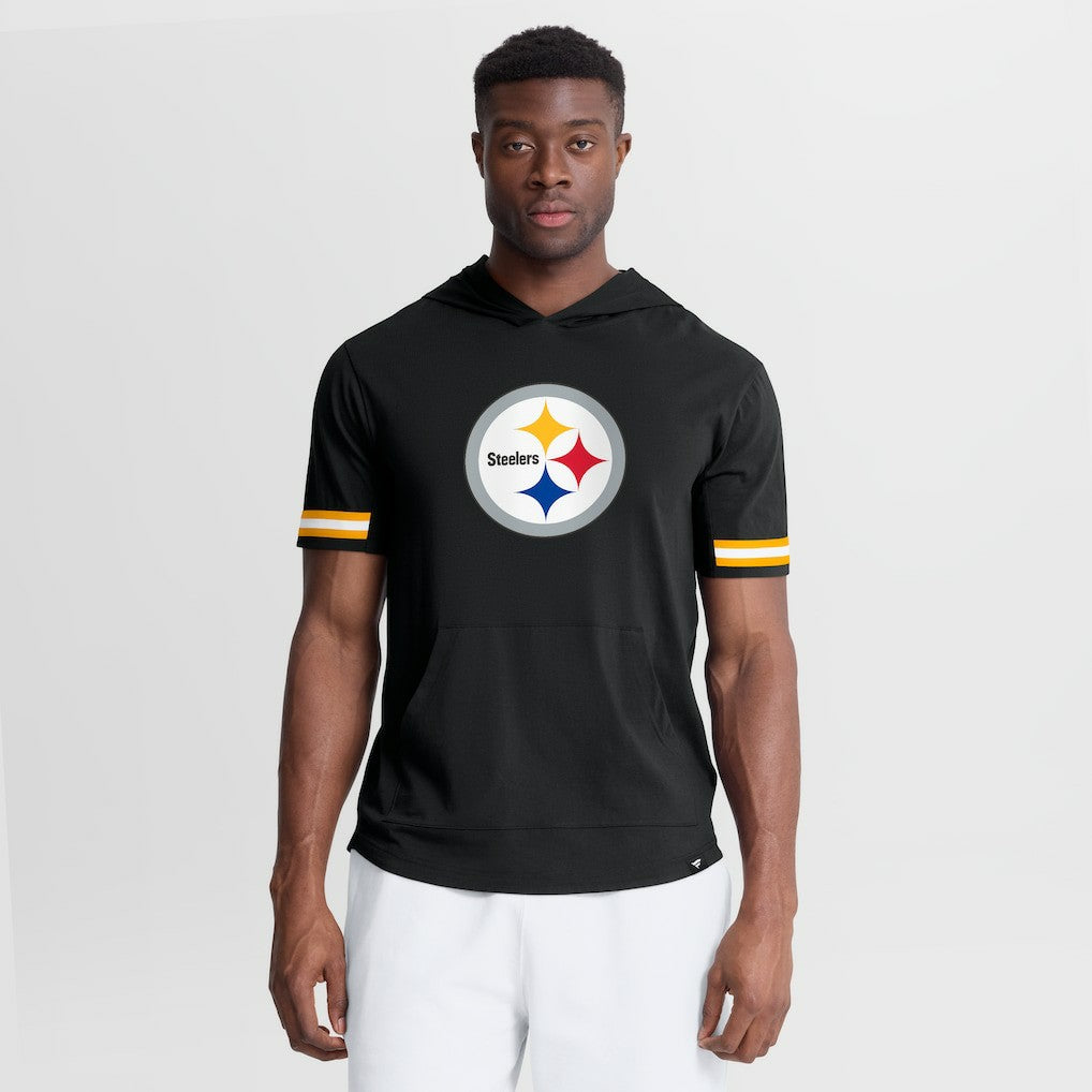 NFL Pittsburgh Steelers Optimal Play Short Sleeve Hooded T-Shirt
