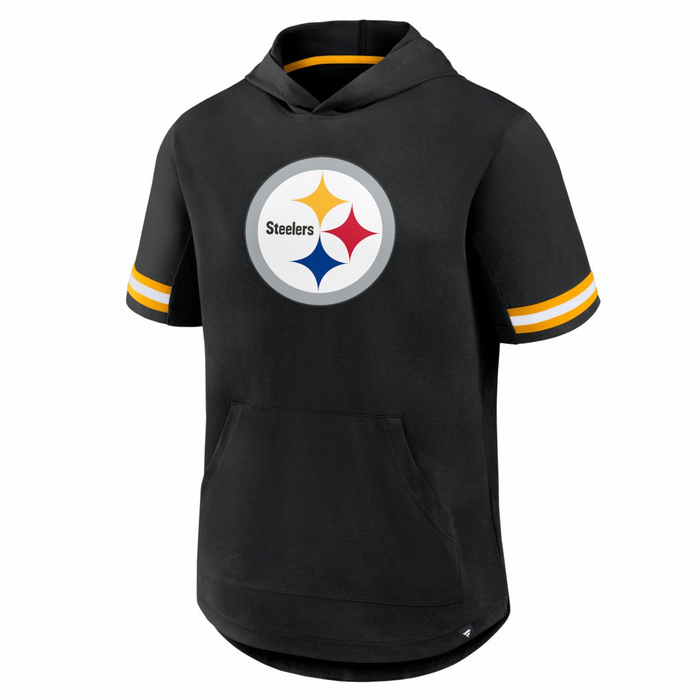 NFL Pittsburgh Steelers Optimal Play Short Sleeve Hooded T-Shirt
