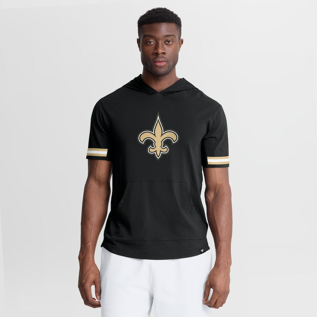 NFL New Orleans Saints Optimal Play Short Sleeve Hooded T-Shirt