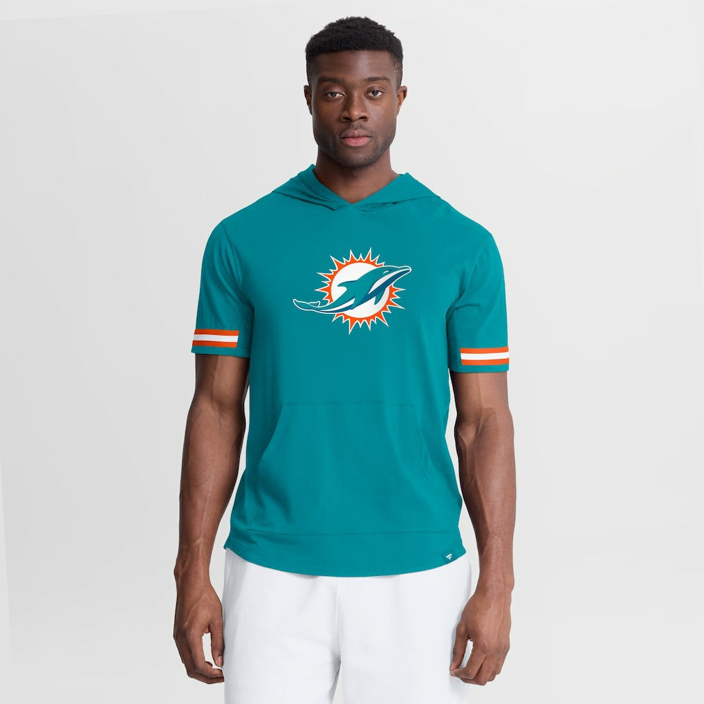 NFL Miami Dolphins Optimal Play Short Sleeve Hooded T-Shirt