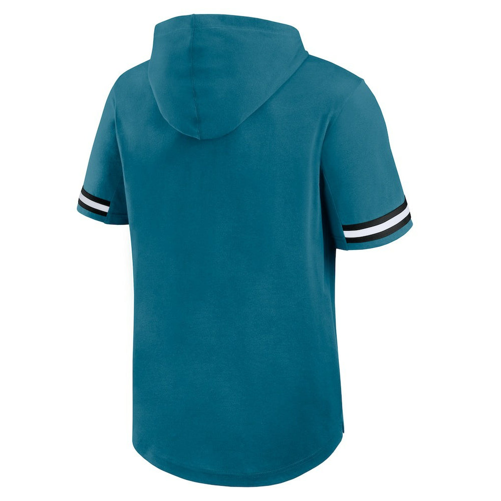 NFL Jacksonville Jaguars Optimal Play Short Sleeve Hooded T-Shirt