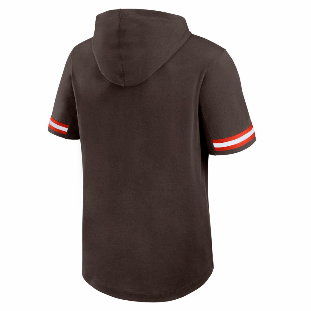 NFL Cleveland Browns Optimal Play Short Sleeve Hooded T-Shirt