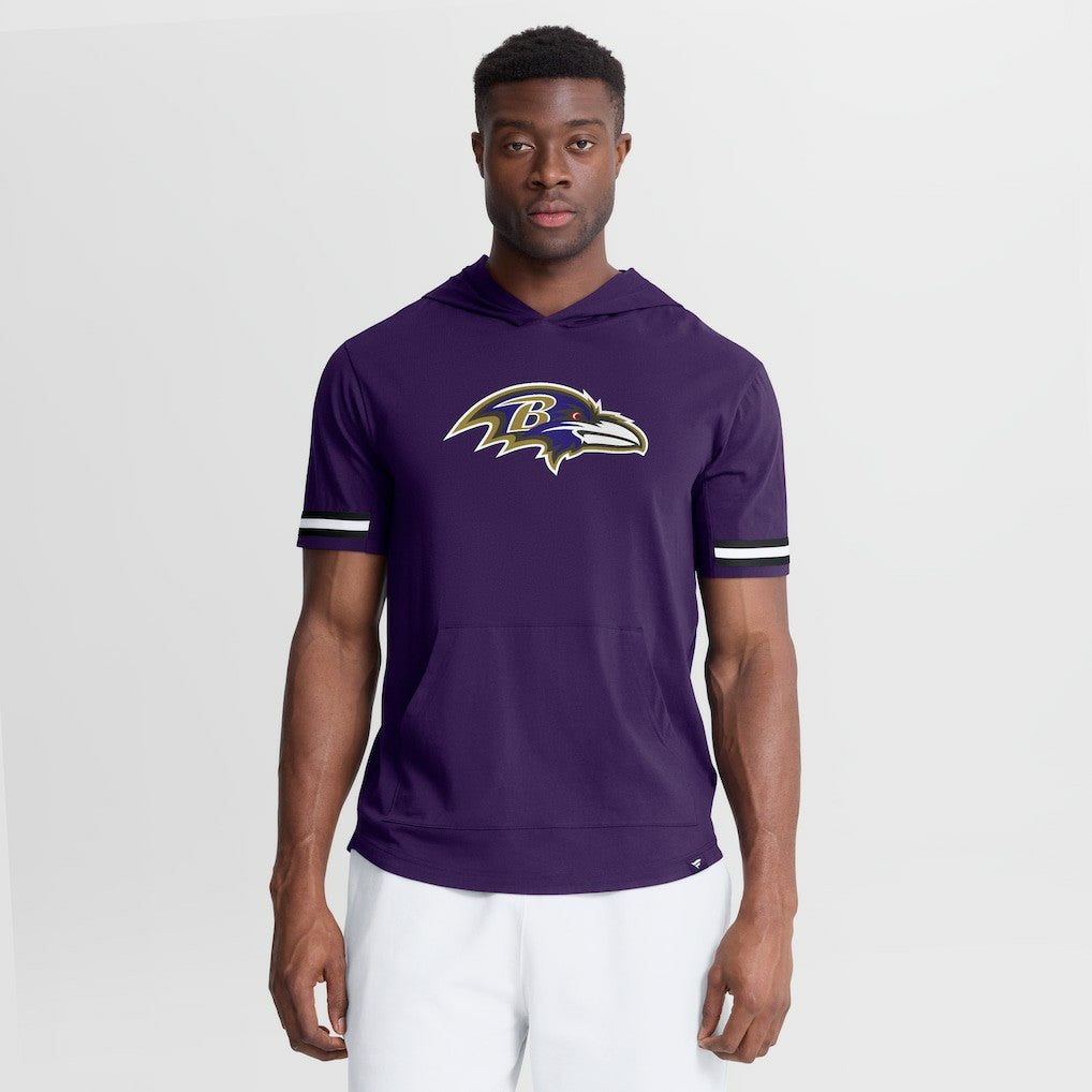 NFL Baltimore Ravens Optimal Play Short Sleeve Hooded T-Shirt