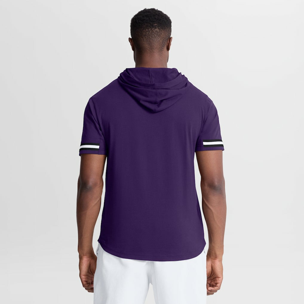 NFL Baltimore Ravens Optimal Play Short Sleeve Hooded T-Shirt