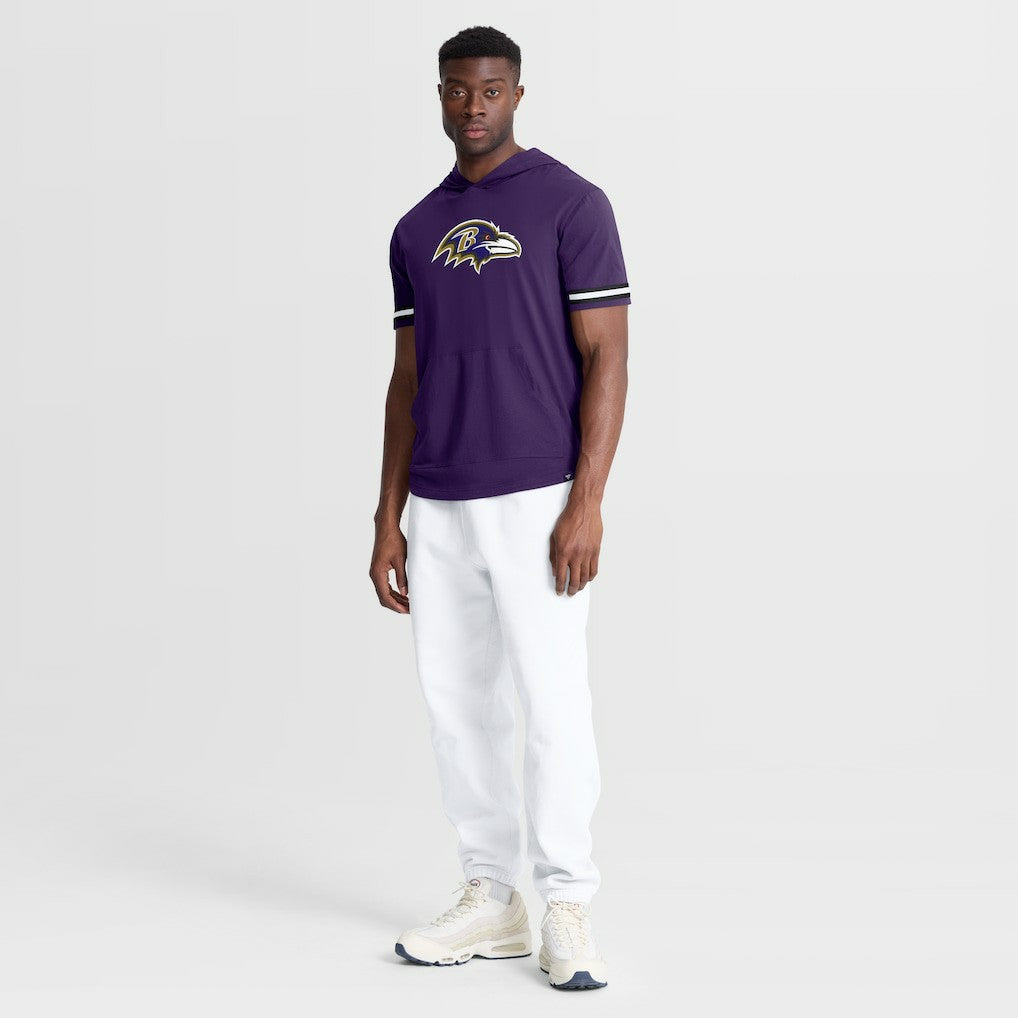 NFL Baltimore Ravens Optimal Play Short Sleeve Hooded T-Shirt
