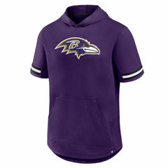 NFL Baltimore Ravens Optimal Play Short Sleeve Hooded T-Shirt