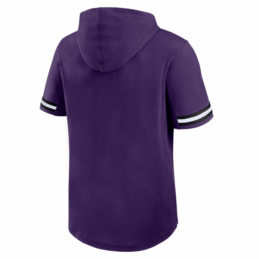 NFL Baltimore Ravens Optimal Play Short Sleeve Hooded T-Shirt